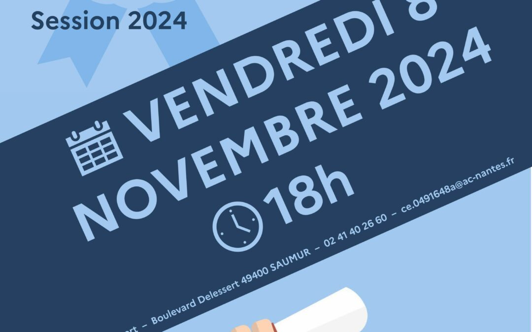 Cérémonie de remise des diplômes – Session 2024